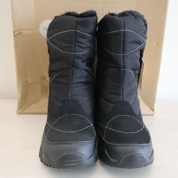 Hi-Tec HS13G Women's Sz 6 Black/Charcoal Abisko 200 WP WOS Faux Fur Lined Boots - Picture 2 of 15